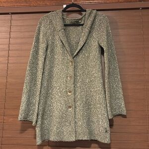 Prana Willow Green Hooded Duster